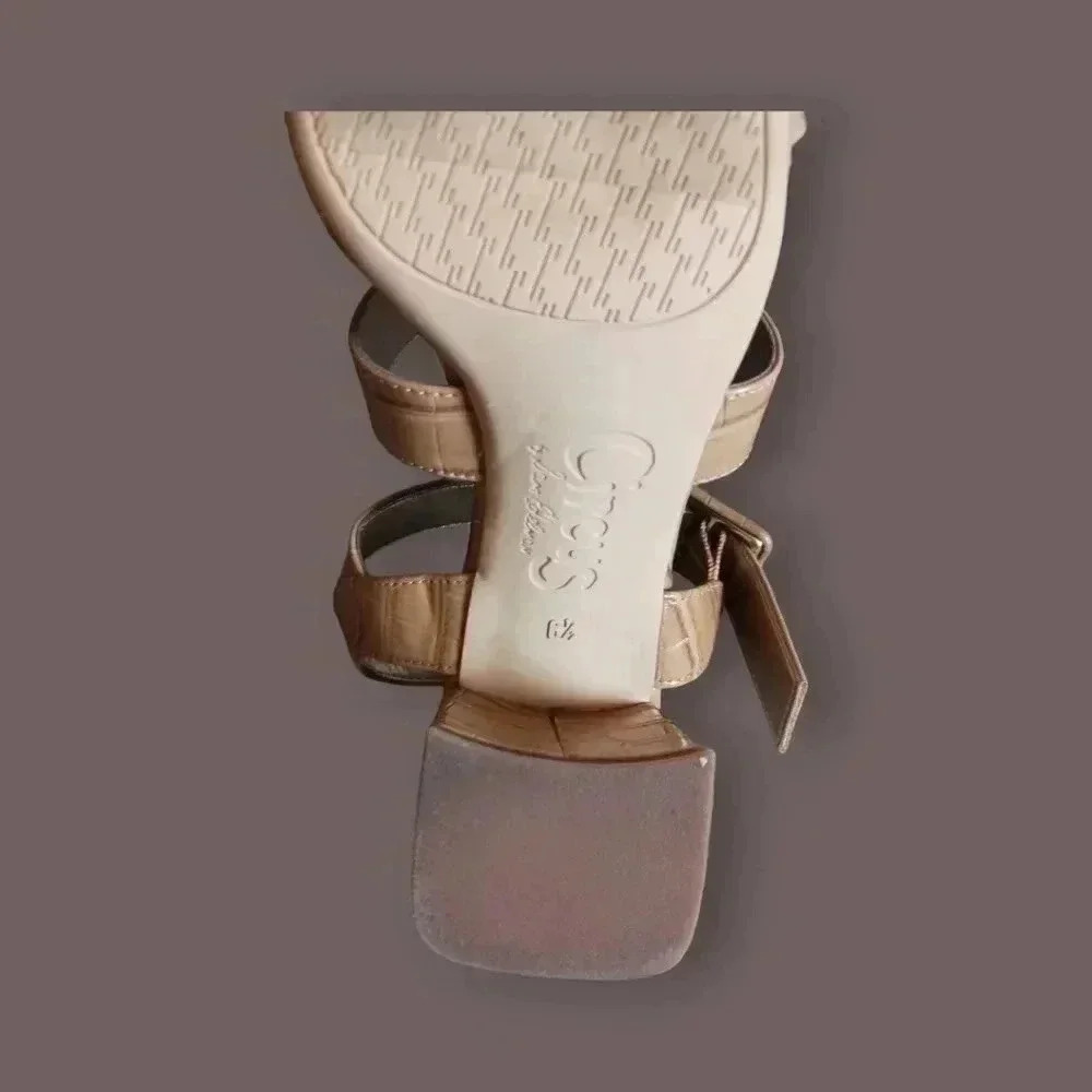 Circus by Sam edelman fisher strappy sandals size 6.5 tan camel color - Picture 10 of 14